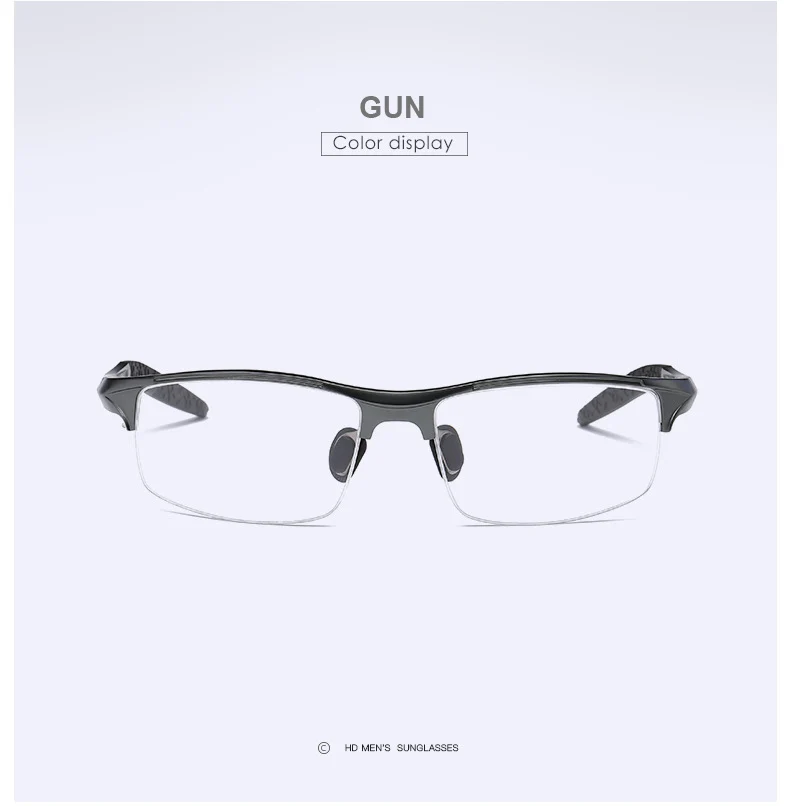 Мужские очки из алюминиево-магниевого сплава, оправа для очков, оправа для мужчин, зеркальная близорукость, оптическая оправа, полуоправа, ветрозащитные очки