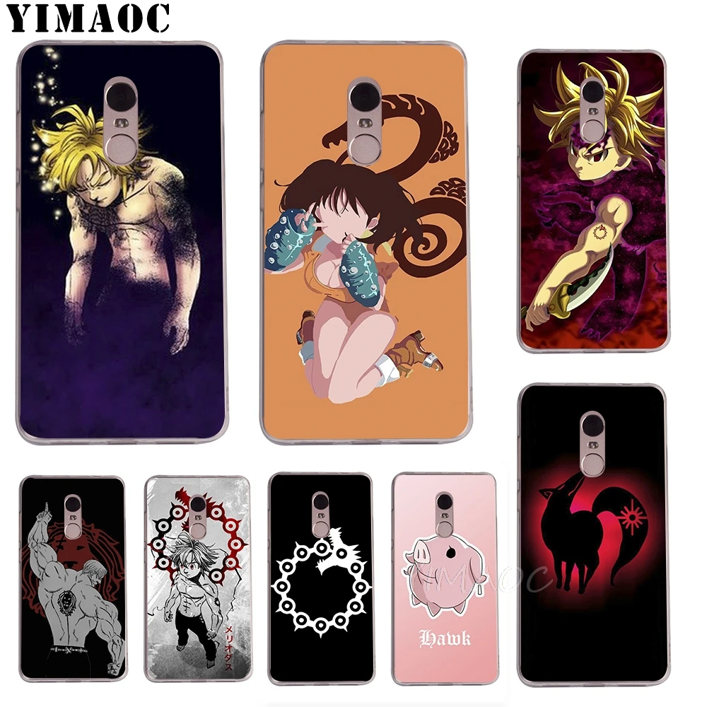 YIMAOC Nanatsu no TaizaiSoft TPU Case for Xiaomi Redmi 6 4X 5A 4A S2 Note 4 5 Pro Plus Mi 8 9 SE A2 A1 MiX 2S MAX 3 |