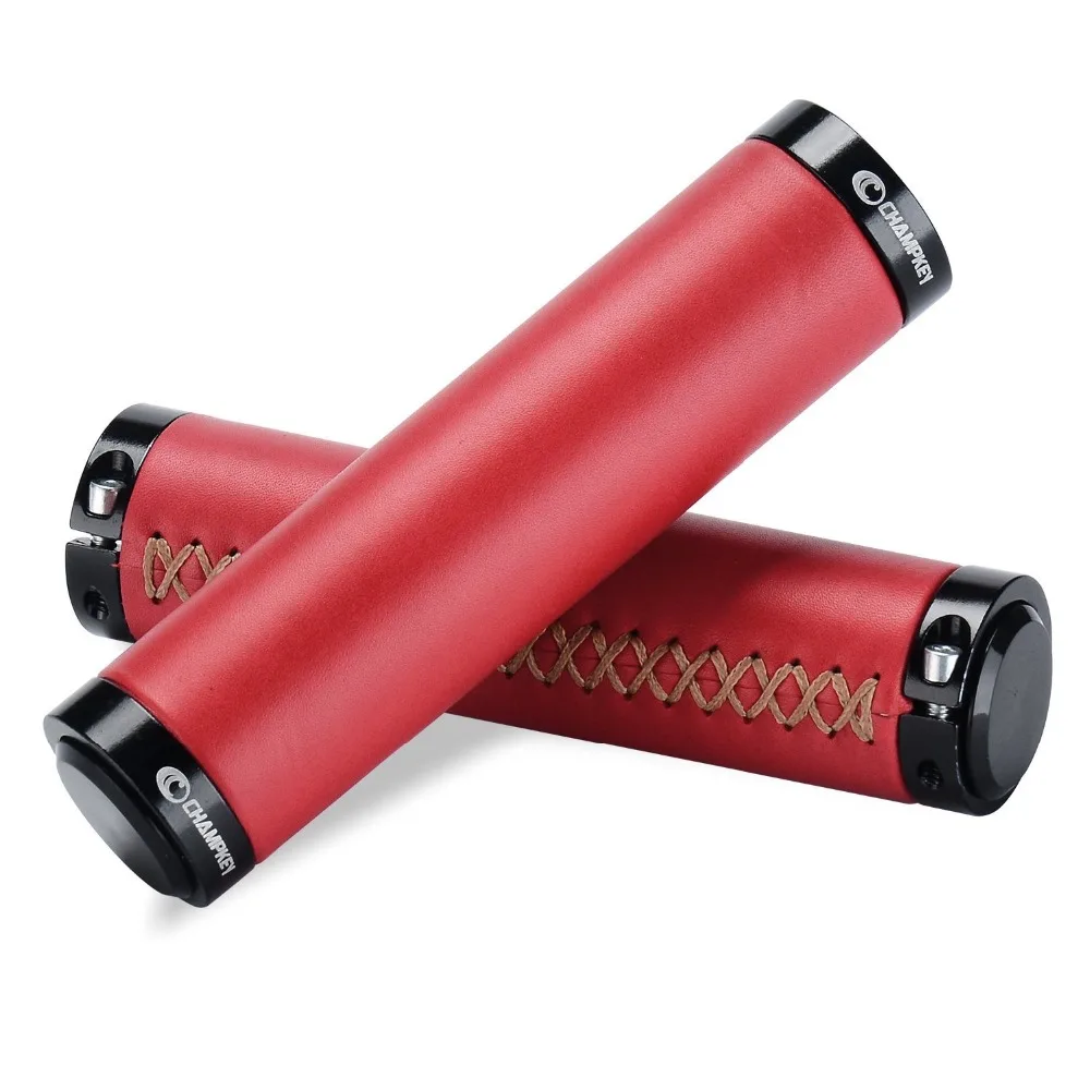 

Champkey Round Comfort Design Bicycle Handlebar Grips 1 Pair Tacky Polyurethane Surface with Soft Material Cycling Grip