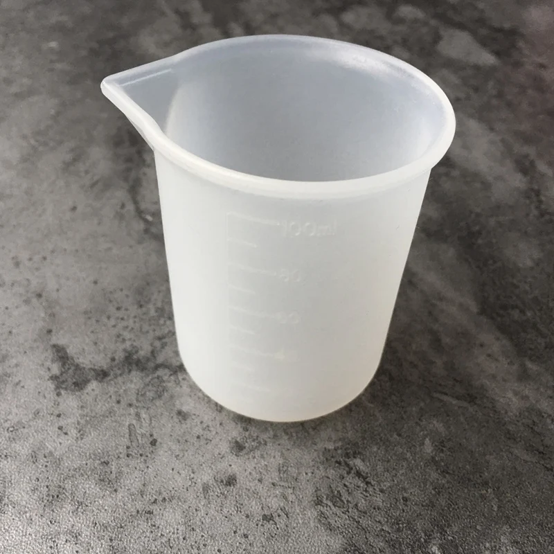 

1X Silicone measuring cup Resin Silicone Mould 5*7cm handmade DIY Jewelry Making tool epoxy resin cup crystal scale 100ML
