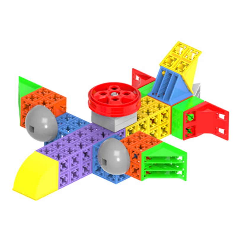 Kids Plastic Cube Building Blocks Educational Toys For Children 3D Creativity Construction Toy Baby DIY Design Funny Bricks