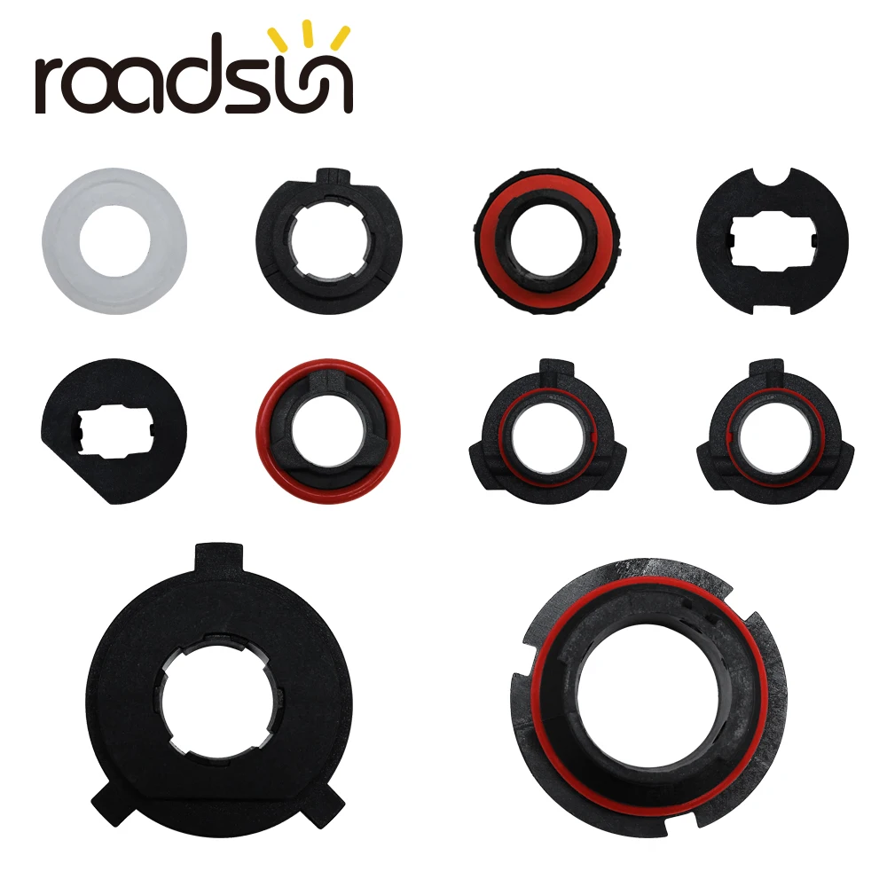 Roadsun из 2 предметов H1 H3 H4 H7 H8 H9 H11 H13 9004 9005 9006 9007 880 основание держателя переходника розетки фиксатор для S2 автомобильная светодиодная лампа для фары