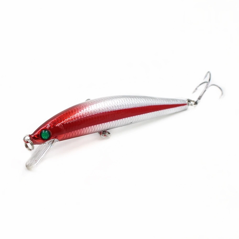 

1pcs/lot Minnow Fishing Lure Laser Hard Artificial Bait 3D Eyes 10cm 28.8g Fishing Wobblers Crankbait Minnows fishing tackle