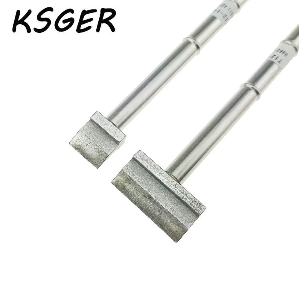 

KSGER Shovel Type T12-1401 1403 T12 Soldering Iron Tip STC LED STM32 OLED T12 Temperature Controller For Hakko Soldering Station