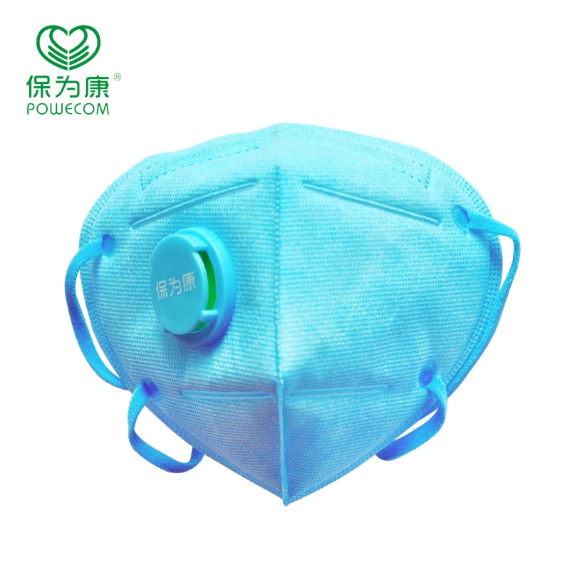 Анти-PM2.5 дым, пыль-доказательство дышащая одноразовая маска с дыхательным клапаном 9 шт