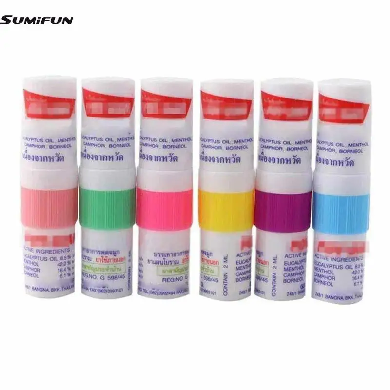 

Thailand Nasal Inhaler Poy-sian Mark 2 Herbal Nasal Inhaler Poy Sian Nasal Inhaler Stick Mint Cylinder Oil Nasal Inhaler