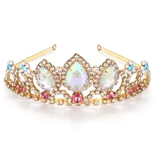 VCMART 1 шт. Принцесса Рапунцель Золото Тиара ободок для волос аксессуары для волос Тиара дети девочка мультфильм косплей вечерние подарок