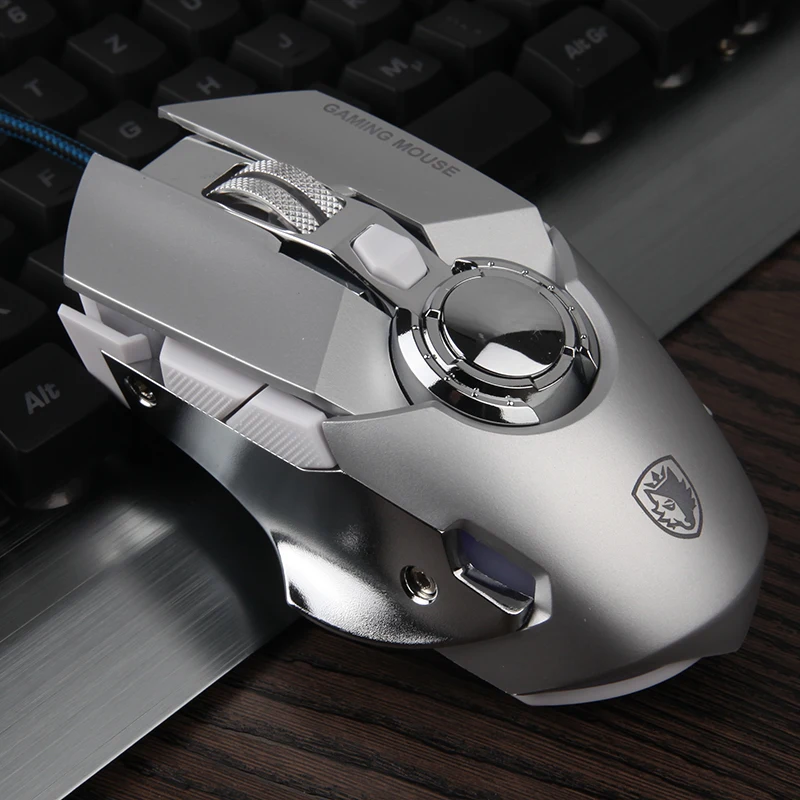 

Professional Gaming Mouse Adjustable Wired Optical LED Computer Mice USB Cable Macro Mechanical Mouse for Laptop Desktop