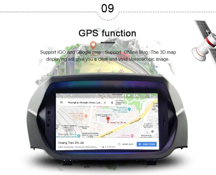 Best JDASTON Android 9.0 Car DVD Player For Ford ECOSPORT 2013 2014 2015 2016 - GPS Navigation Audio Wifi Multimedia Stereo Car Radio 10