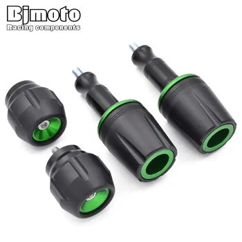 

BJMOTO For Kawasaki Z900 2017 CNC Left Right Frame Sliders and Front Axle Slider Crash Protector