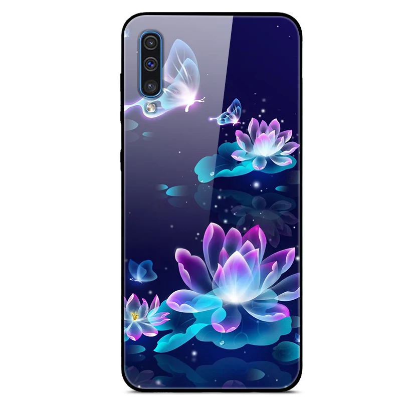 Tempered Glass Phone Case For Samsung Galaxy