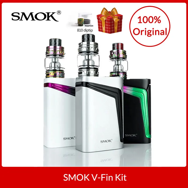 Original SMOK V-Fin Kit with TFV12 Big Baby Prince Sub-Ohm Tank 6ml V-Fin mod box built in 8000mAh battery electronic cigarette
