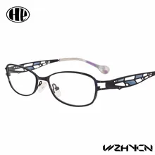 Ретро Роскошные Для женщин очки Рамка прозрачные линзы Óculos сплав леди очки цветочный оправы Винтаж женские очки