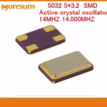 Быстрая 100 шт./лот 5032 5*3,2 SMD активный кварцевый генератор 14 МГц 14,000 МГц