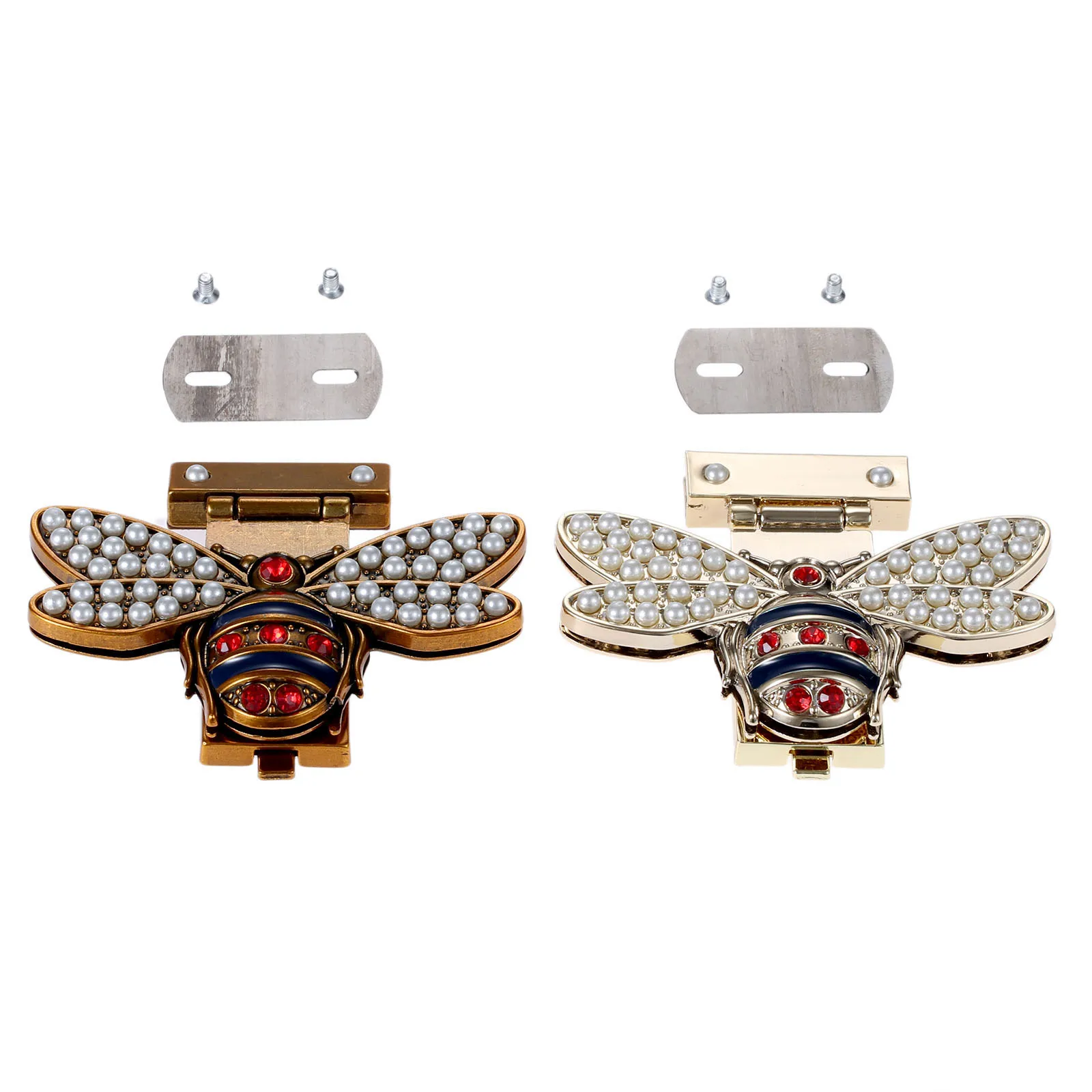 

1PC Bee Zinc Alloy Clasp Turn Twist Lock For Leather Handbag Bag Shoulder Bag Purse Gift Bag Lock Hardware Accessories 81*70mm