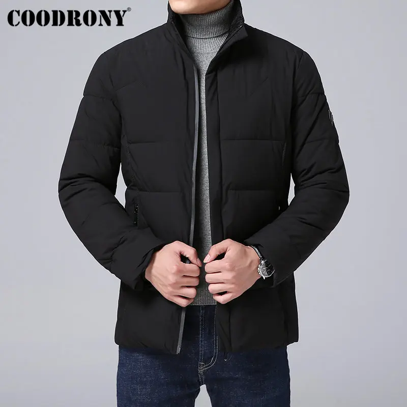 

COODRONY Winter Jacket Men Thick Warm Parka Men Brand Clothes 2018 New Winter Coat Men Casual Stand Collar Jackets And Coats C05