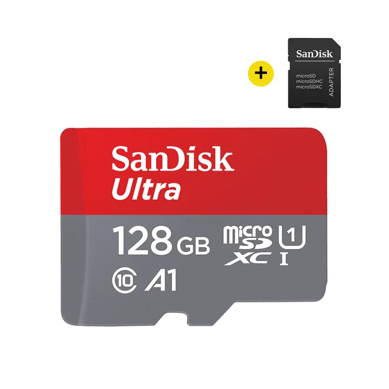 Двойной Флеш-накопитель SanDisk Class10 128 ГБ Micro SD карты TF карта ультра 98 МБ/с. 64 ГБ 32 ГБ оперативной памяти, 16 Гб встроенной памяти, слот для карт памяти A1 UHS-1 флэш-карты для телефона стол - Емкость: 128GB-AP