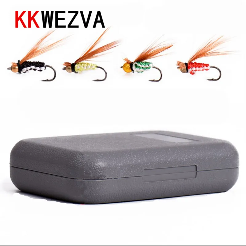 Attractive 40pcs Fly fishing Lure Hooks Butterfly Insects Style Salmon Flies Trout Single Dry Fly Fishing Lures Fishing Tackle