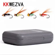Attractive 40pcs Fly fishing Lure Hooks Butterfly Insects Style Salmon Flies Trout Single Dry Fly Fishing Lures Fishing Tackle