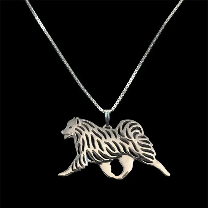 

Fashion Jewelry Metal Movement Samoyed Necklaces Lovers Alloy Animal Dog Necklaces Drop Shipping