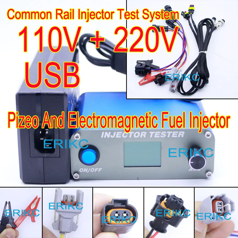 ERIKC CRI100 инжектор Common Rail тестер 220 V& 110 V пьезо инжектор испытательное оборудование USB машина для всех cr инжектор