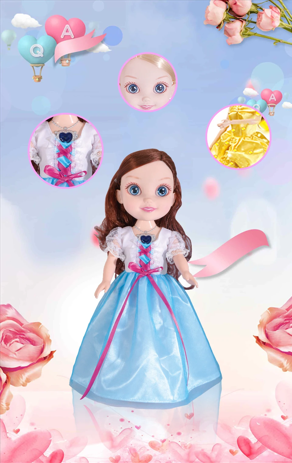 3 disney princess dolls toy