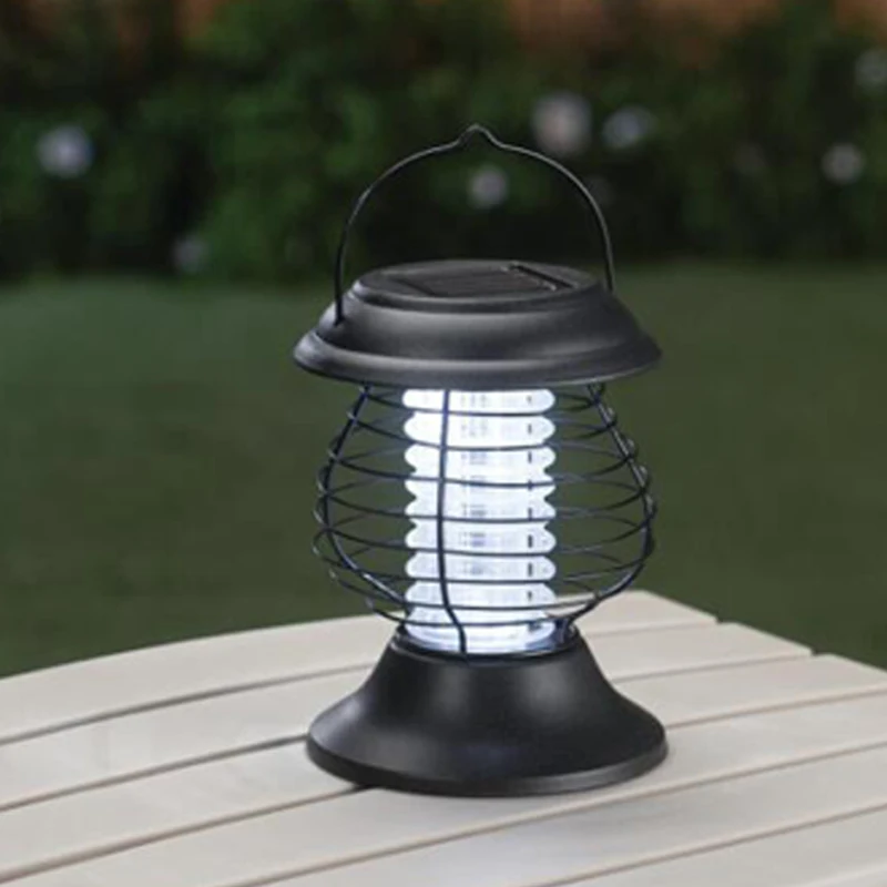 Outdoor LED Solar Powered Portable mosquito killer lamp Insect UV Bug Killing Pest Lamp Garden Landscape Wall Light (4)