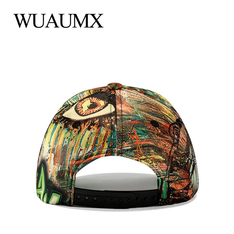 Оптовая продажа бейсболка Wuaumx с принтом для мужчин повседневная женская Мужская