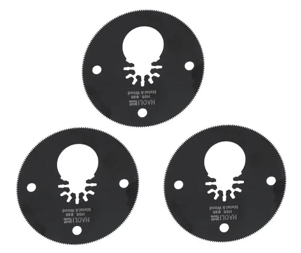 3 pcs HSS circular oscillating multi tool saw blades for multimaster power tool as Fein
