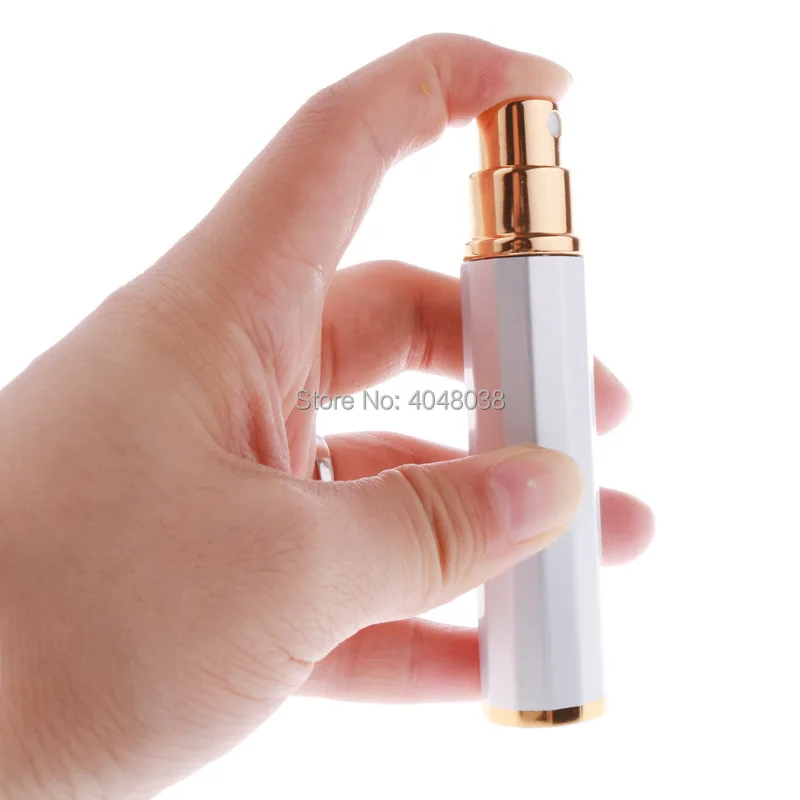 Delicate 8 ML Perfume Refillable Bottle Empty Rhombus Glass Liner Cosmetic Container Toner Spray Pump Bottle Sample Atomizer (5)