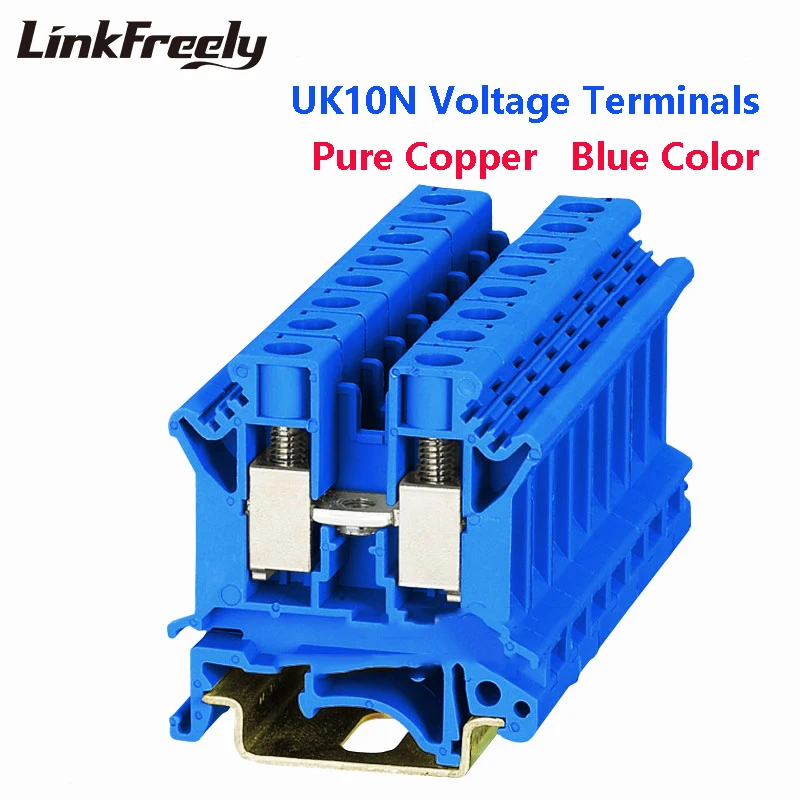 

UK10N 2pcs Blue Wire Screw Terminal Connector UK1.5 UK2.5 UK3N UK5N UK6N UK16N UK25N -240N Faston Splice Crimp Terminal