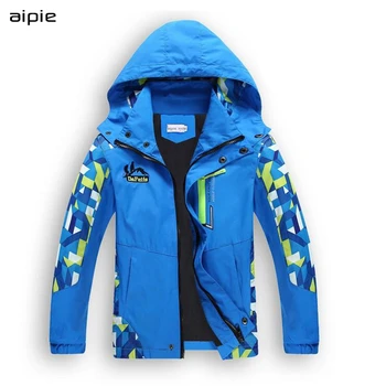 

T1578 Hot selling Children Boy's Jackets Coats Kids Active Design Double-deck Windproof Boys outwears Clothes For 4-14 yrs wear