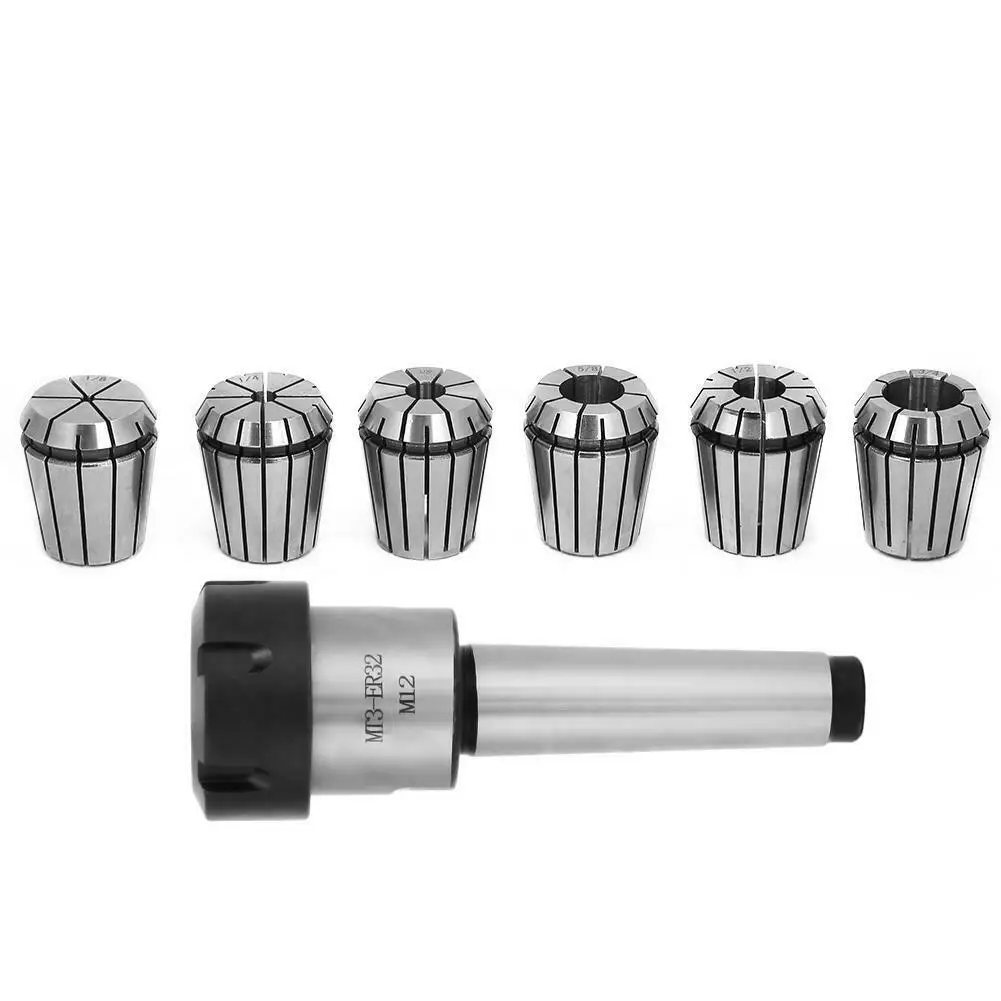 

1pcs Metal MT3 Collet Chuck Morse Holder +6pcs ER32 Spring Collets CNC Milling Tool