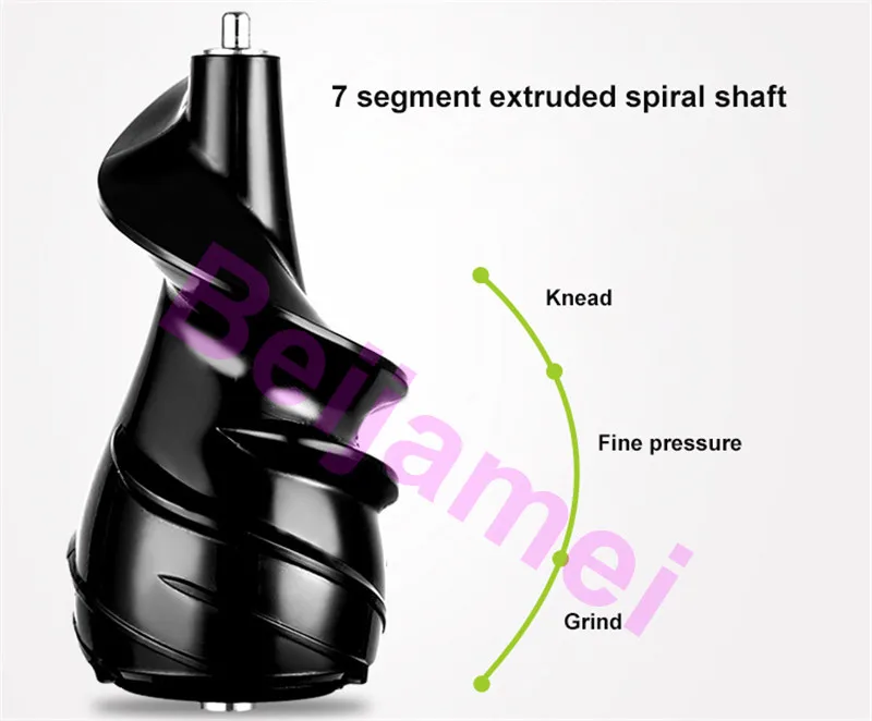 BEIJAMEI 80 мм Высокая производительность медленная соковыжималка Коммерческая фруктовая соковыжималка электрическая фруктовая овощная соковыжималка морковь соковыжималка для продажи