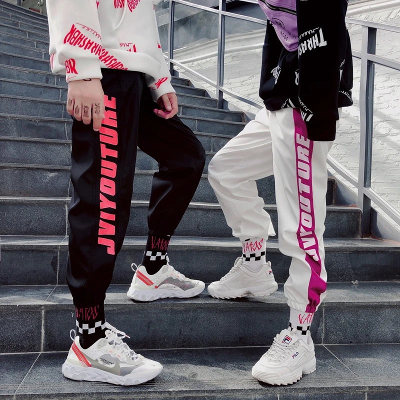  New 2020 Fashion Female Hip Hop Pants High Waist Loose Harem Pants Women Slim Pants Hip Hop Casual 