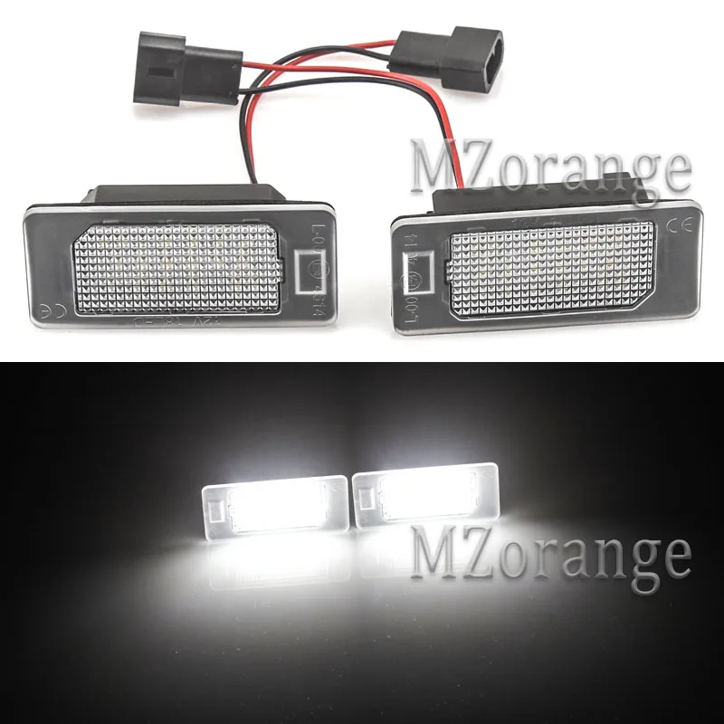 Светодиодные лампы для номерного знака 2 шт. 24 светодиодный Ода 3528 SMD 6000 К холодный