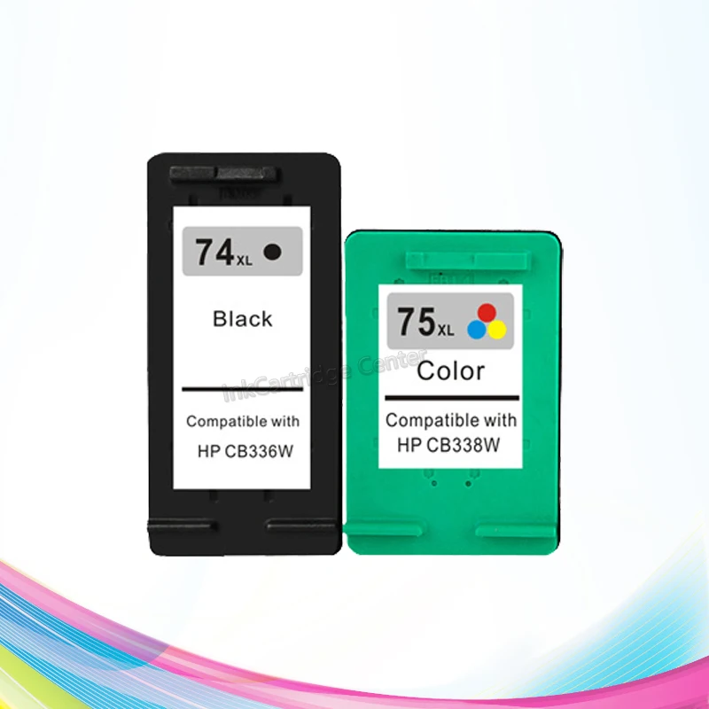 

CISSPLAZA compatible for hp75 XL 74 XL compatible ink cartridge for C4580 C5250 C5280 C5500 D5360