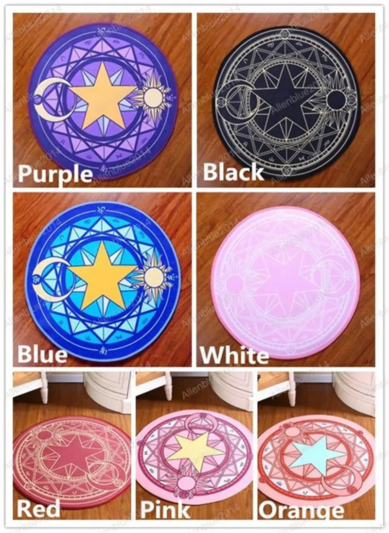 

Anime Cardcaptor Sakura KINOMOTO SAKURA Blanket Rug Women Round Carpet Cosplay Props