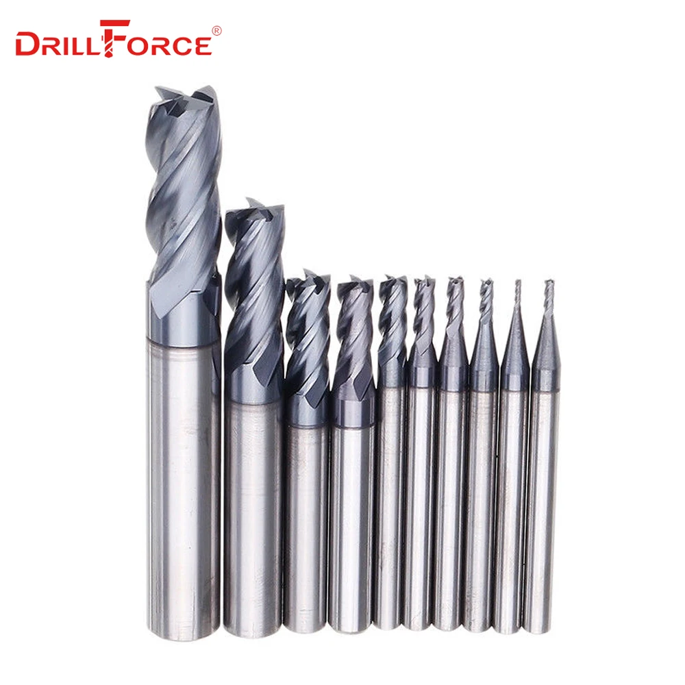Ø 20mm HRC45 flat 4 flutes Carbide End Mills milling cutter CNC machine roughing