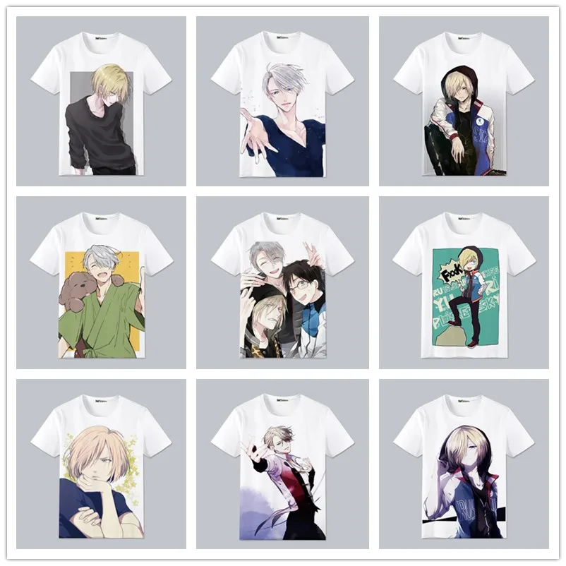 

Anime Harajuku T-Shirt YURI!!! on ICE Clothing Unisex Adults Child Casual fashion T Shirt Short Sleeve Tops High Quality tshirt.