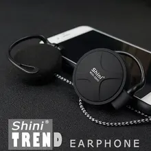 ShiniQ940 Headphones 3.5mm Wired Headset EarHook Super Bass Earphone For Mp3 Player Computer Mobile Telephone Cheap Earphone