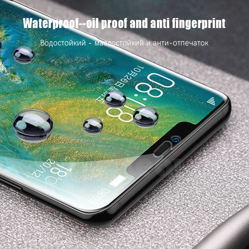 15D полная защитная Гидрогелевая пленка для Huawei P Smart 2019 2018 Защитная экрана P30 Mate 20 Pro