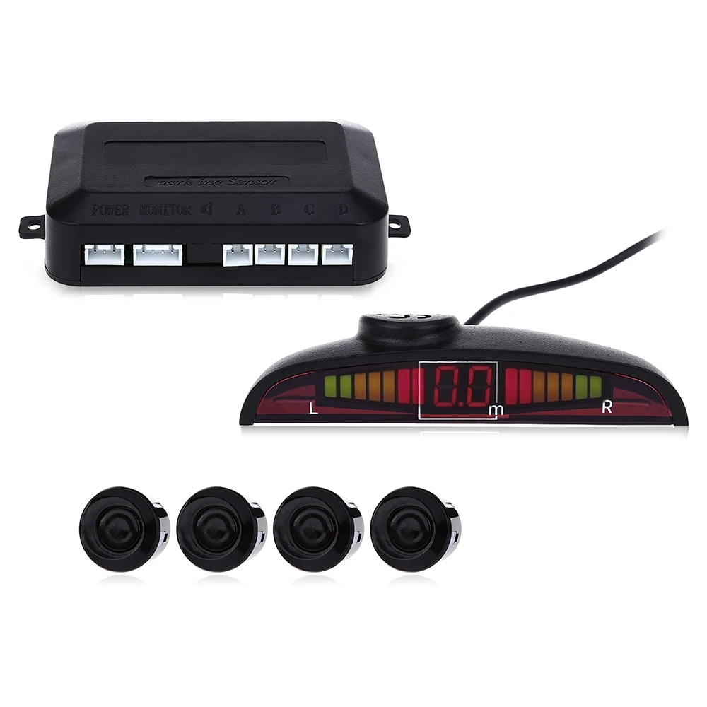 imágenes para 1 Unidades Pantalla LED de Voz Del Coche Sistema de Radar de Reserva Reverso Del Zumbido de Sonido de Voz de Alerta con 4 Sensores de Aparcamiento imágenes para 1 Unidades Pantalla LED de Voz Del Coche Sistema de Radar de Reserva Reverso Del Zumbido de Sonido de Voz de Alerta con 4 Sensores de Aparcamiento