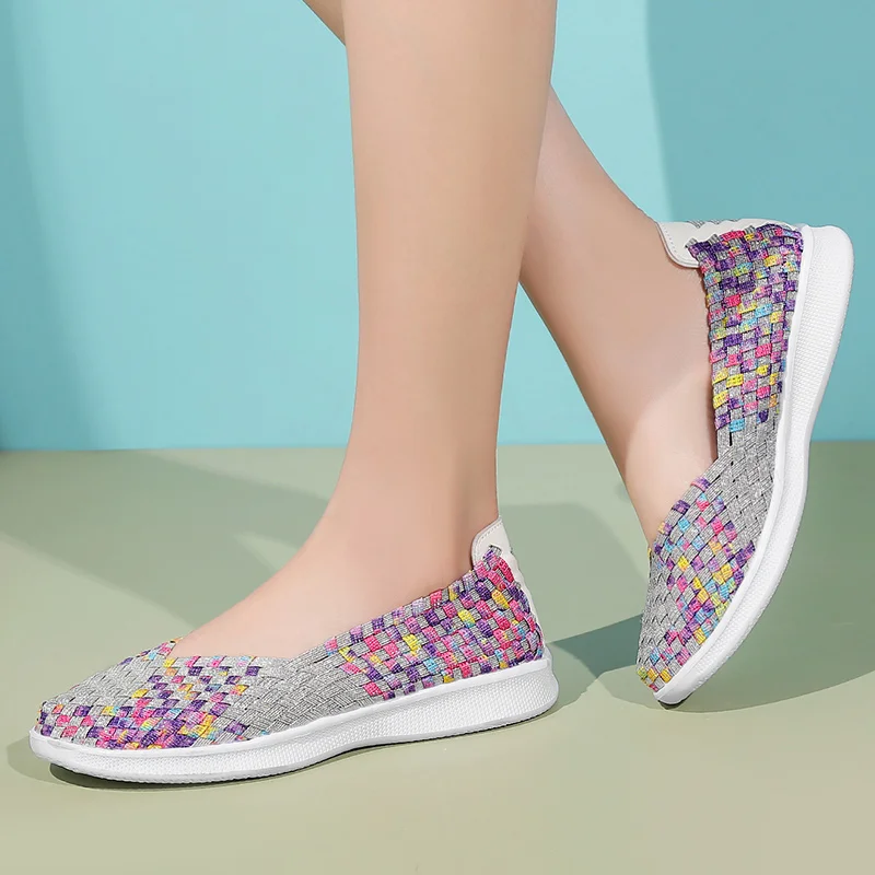 Gongma Summer Women Hand-made Weave Sneakers Breathable Light Sport Shoes Sapato Feminino Comfort Anti-slip Running shoes A87 Gongma Summer Women Hand-made Weave Sneakers Breathable Light Sport Shoes Sapato Feminino Comfort Anti-slip Running shoes A87