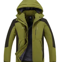 Direnjie Для мужчин Водонепроницаемый Рыбалка зима Пеший Туризм Кемпинг Лыжный Спорт Восхождение балахон Куртки ветрозащитная флис согреться Куртки