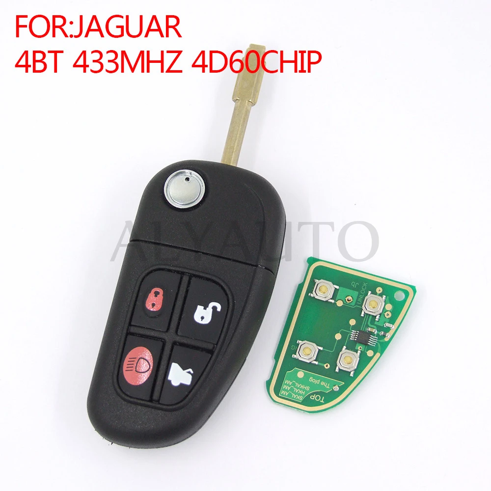 Car Key For Jaguar 4BT Remote Control 433MHZ With 4D60 Transponder Chip Best Quality | Автомобили и мотоциклы