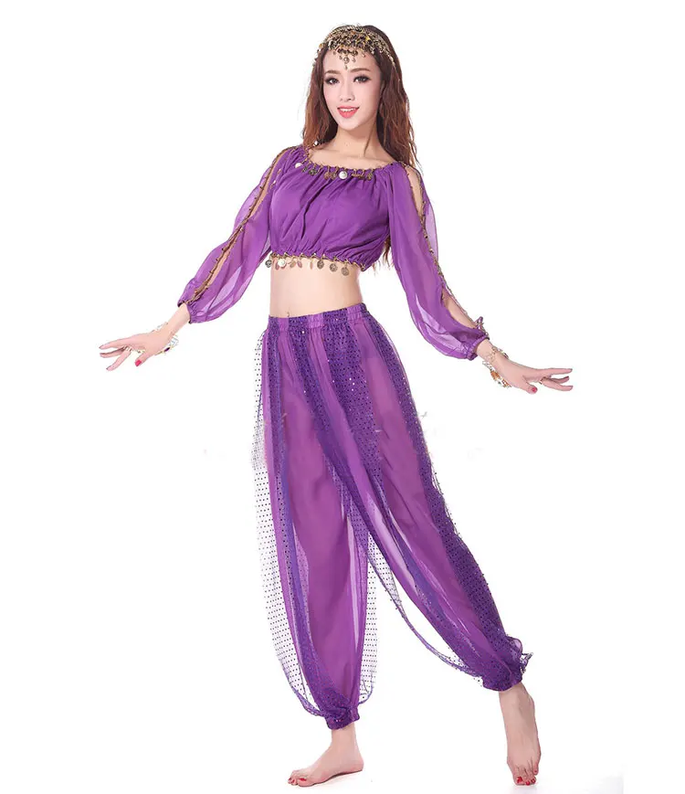 Комплект из 2 предметов костюм для танца живота в стиле East Dance Болливуда набор