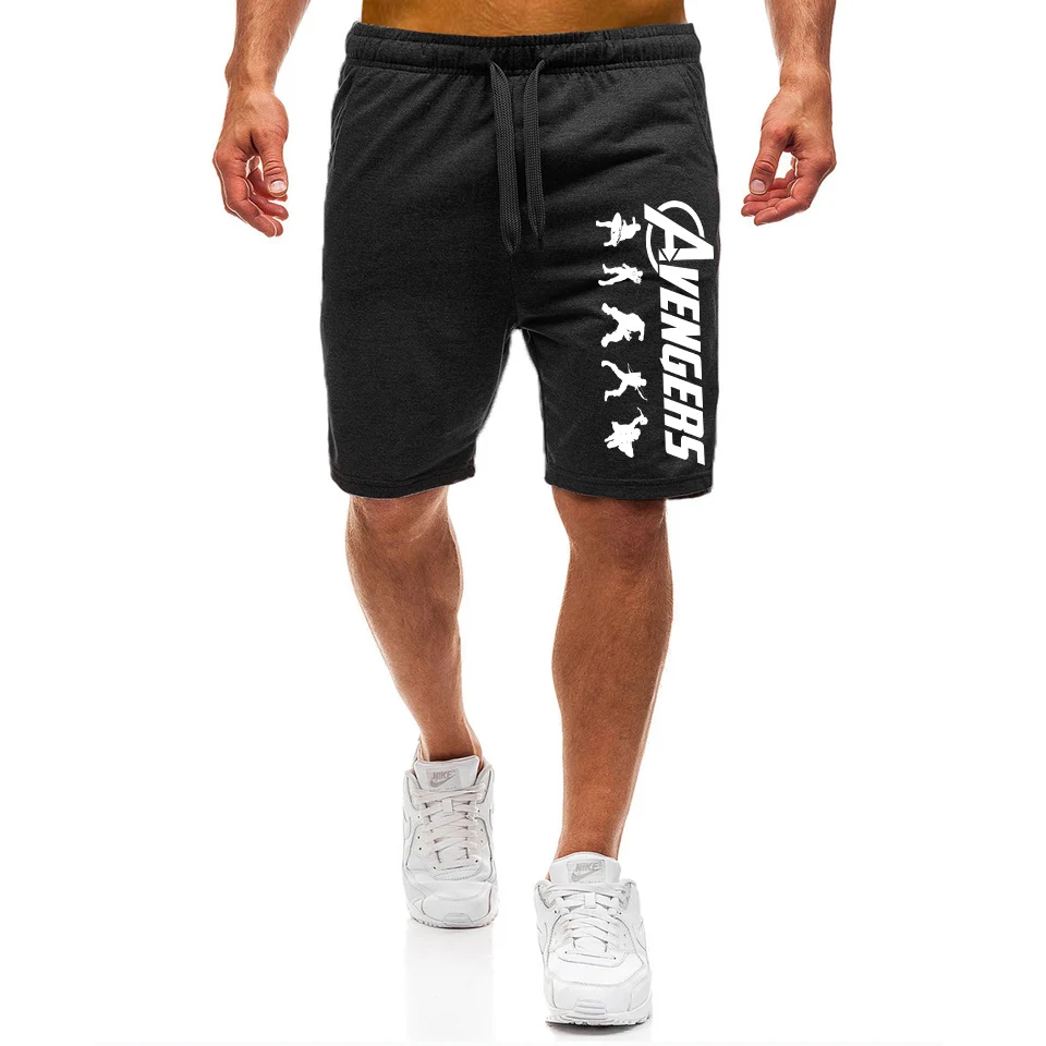 

2019 Summer Marvel Shorts New Loose cotton Shorts Avengers 4 Fashion print Sweatpants Fitness Short Jogger Plus size