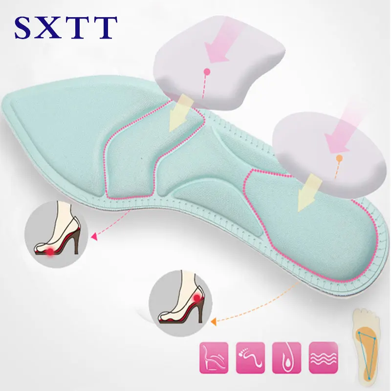 SXTT-4D ортопедические стельки мягкая женская обувь стелька на высоком каблуке обуви Pad боли вставка Подушка вкладка Подарки для женщин
