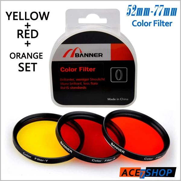 58 mm amarillo + rojo + 3 unids Color lente filtro Set para Canon EOS Rebel T3i 550D 600D 1000D 55 mm Nikon AF S 55 bathroom|set filterfilter rapide - AliExpress